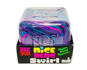 🔥NeeDoh Nice Berg Swirl XL Giant NeeDoh Squishy Swirl Cube MULTICOLOR BNWT🔥